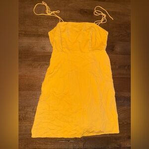 Old Navy Strapless Yellow Dress